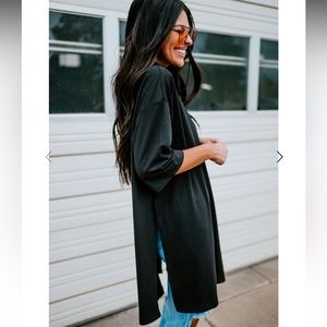 LALA ORIGINAL: Lala Icon Mock Neck Top in Black